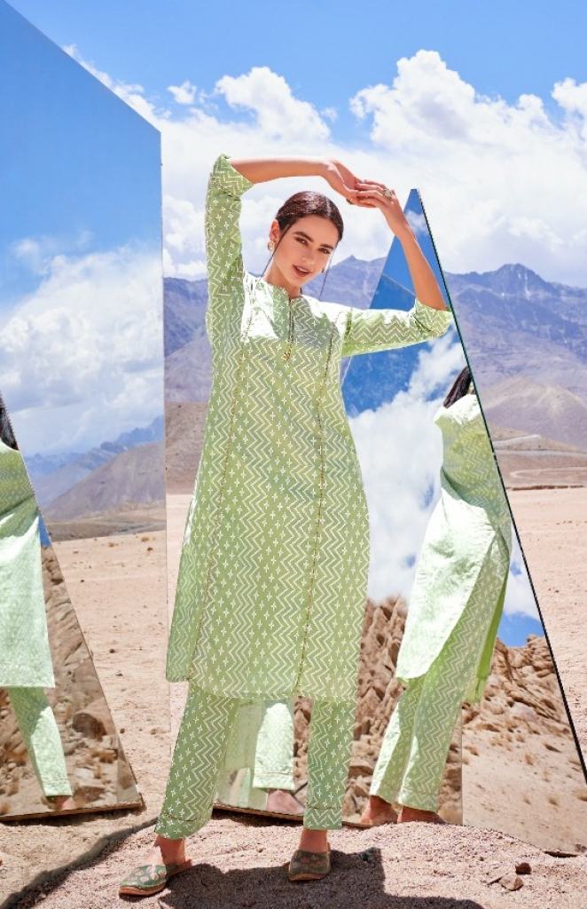 Kalaroop Mirror Designer Cotton Kurti With Pant  catalog  