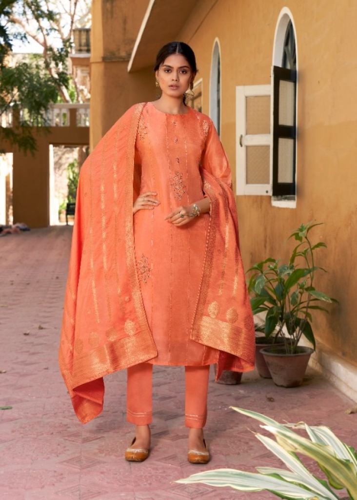 Kalaroop Nazakat Catalog Designer Wear Readymade Top Bottom with Dupatta