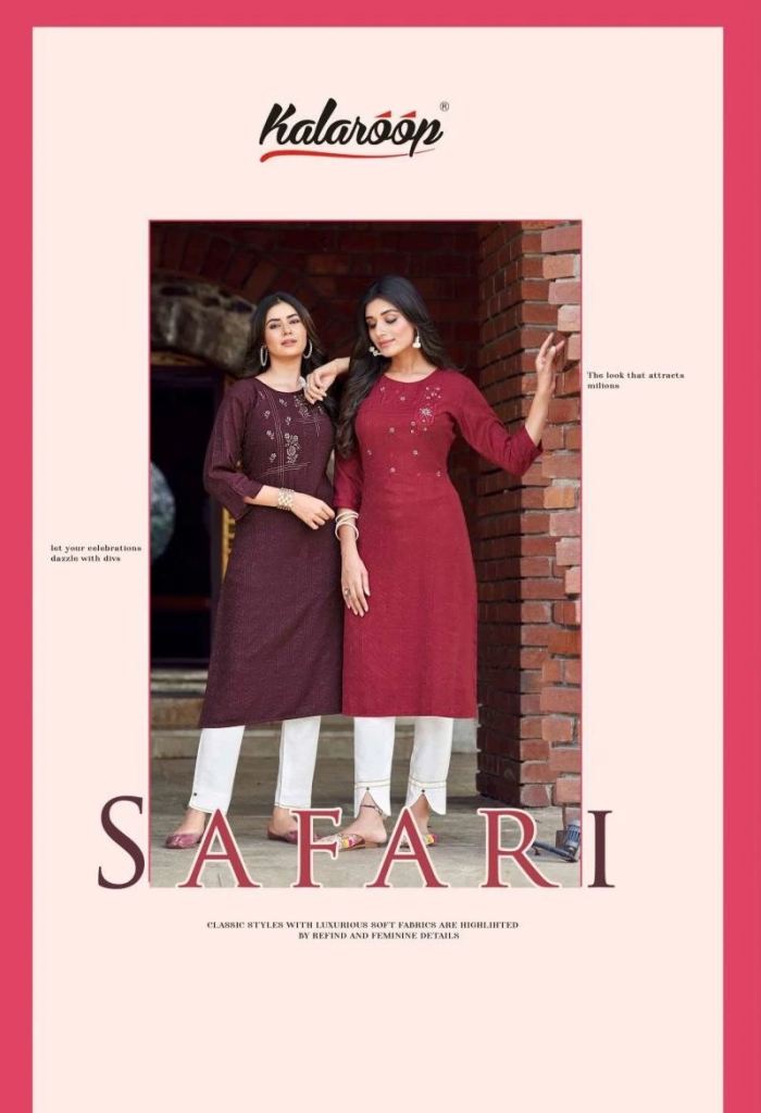 Kalaroop Safari Kurti Collection