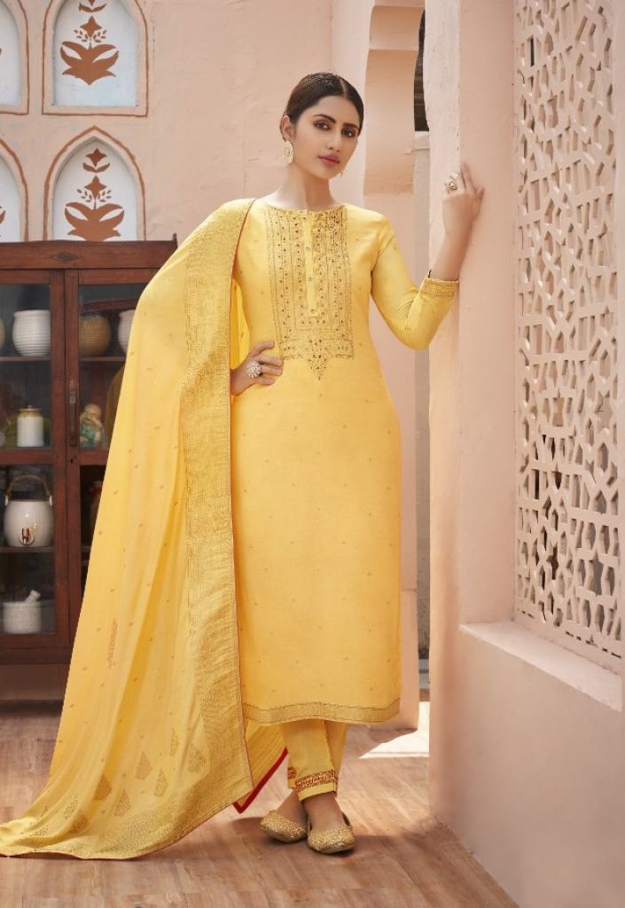 Kalaroop Tani Designer Ethnic Wear Jacquard Readymade Salwar suits catalog 