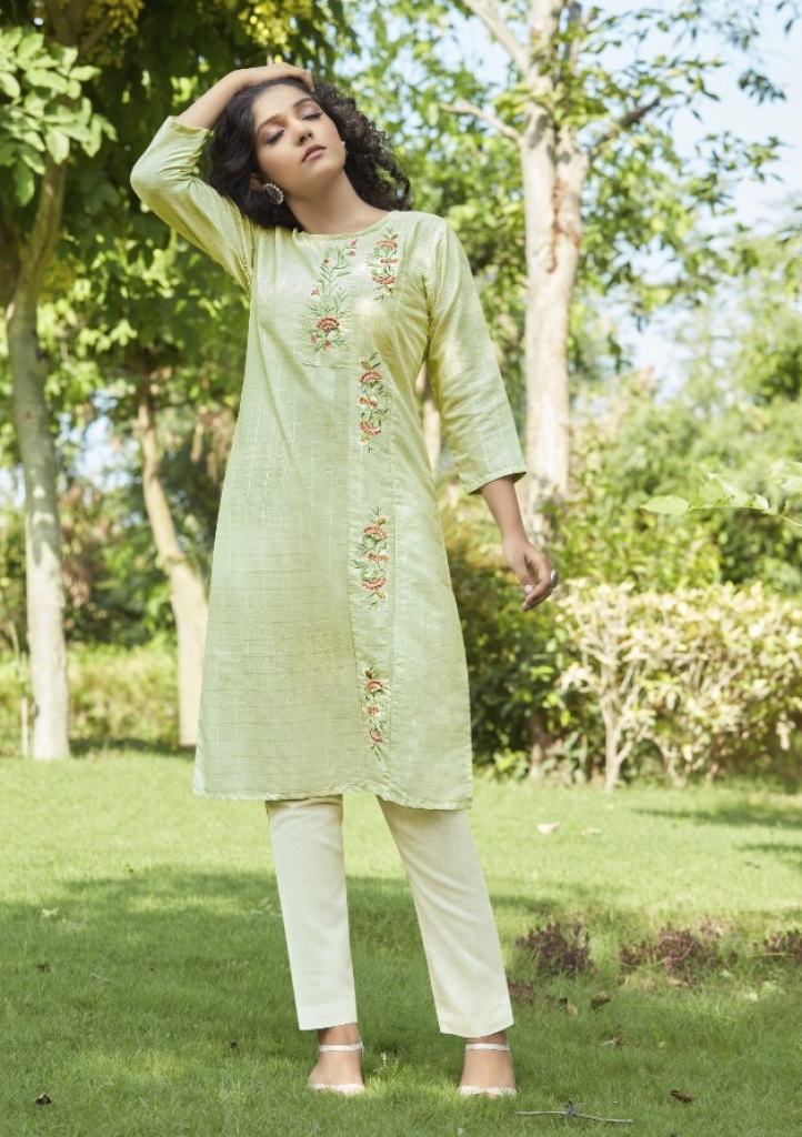 Kalaroop Vintag Designer Embroidery Kurti With Bottom catalog 