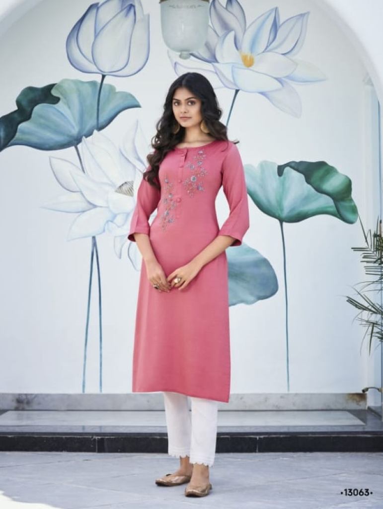 Kalaroop Vision Vol 2 Catalog Regular Wear Silk Kurtis