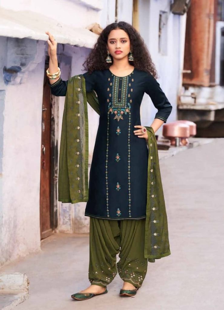 Kalaroop Zarkan Catalog Fancy Wear Readymade Punjabi Dress Materials