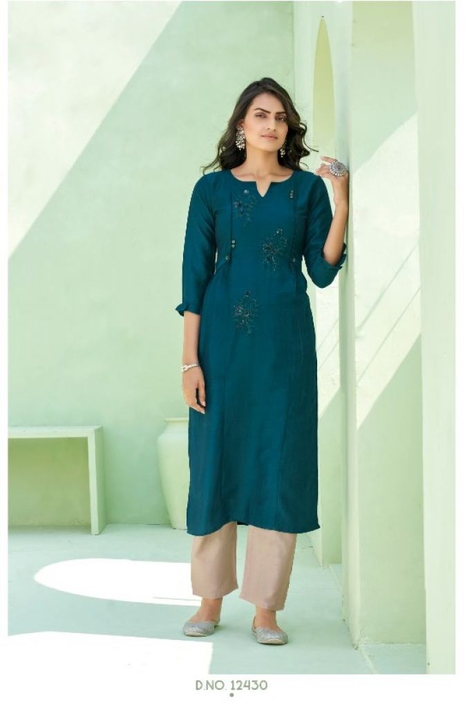 Kalaroop presents Octavia vol7 Fancy Straight Cut Kurtis Collection