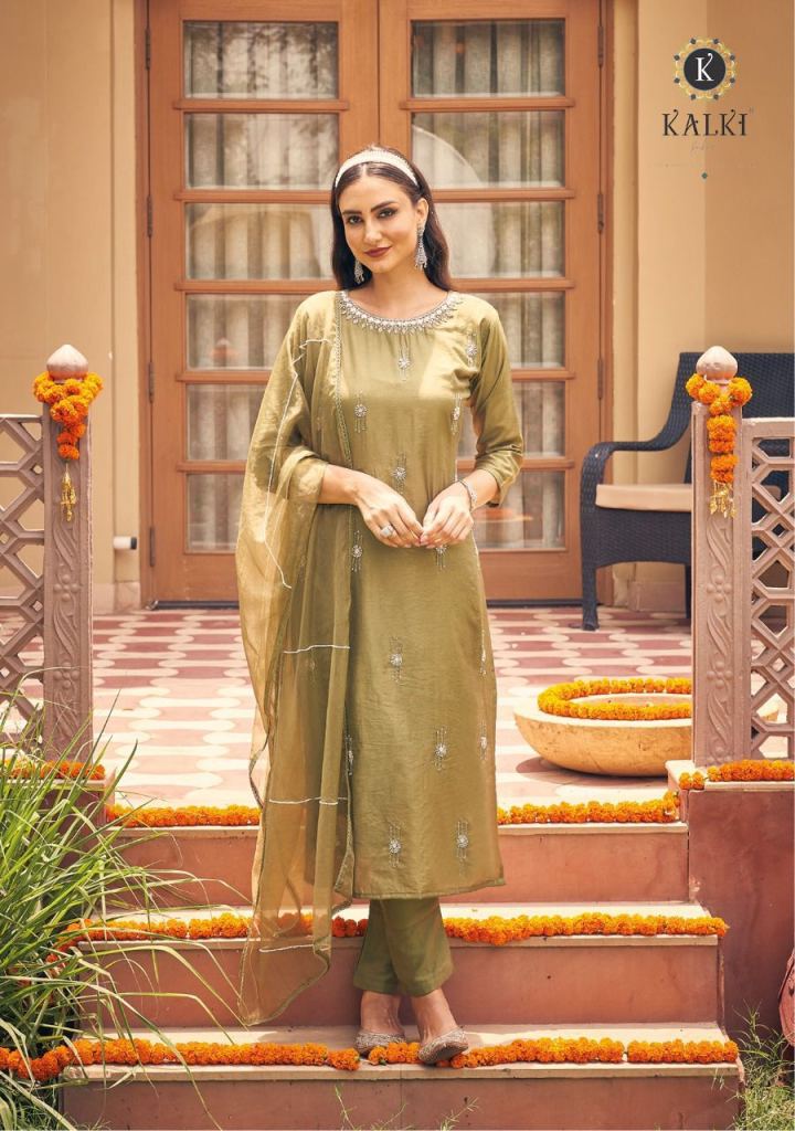 Kalki Anokhi Pure Viscose Silk Designer Readymade Festival Wear Collection
