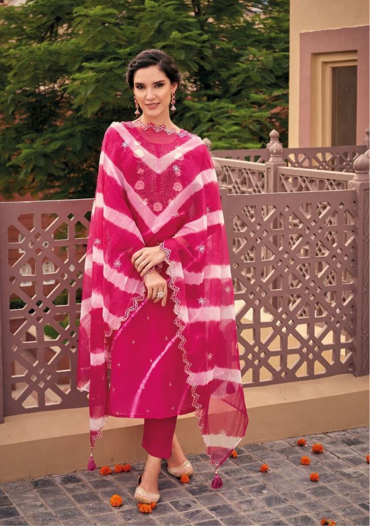 Kalki Rang Pure Viscose Silk Hand work  Designer Readymade For Festival Wear Collection