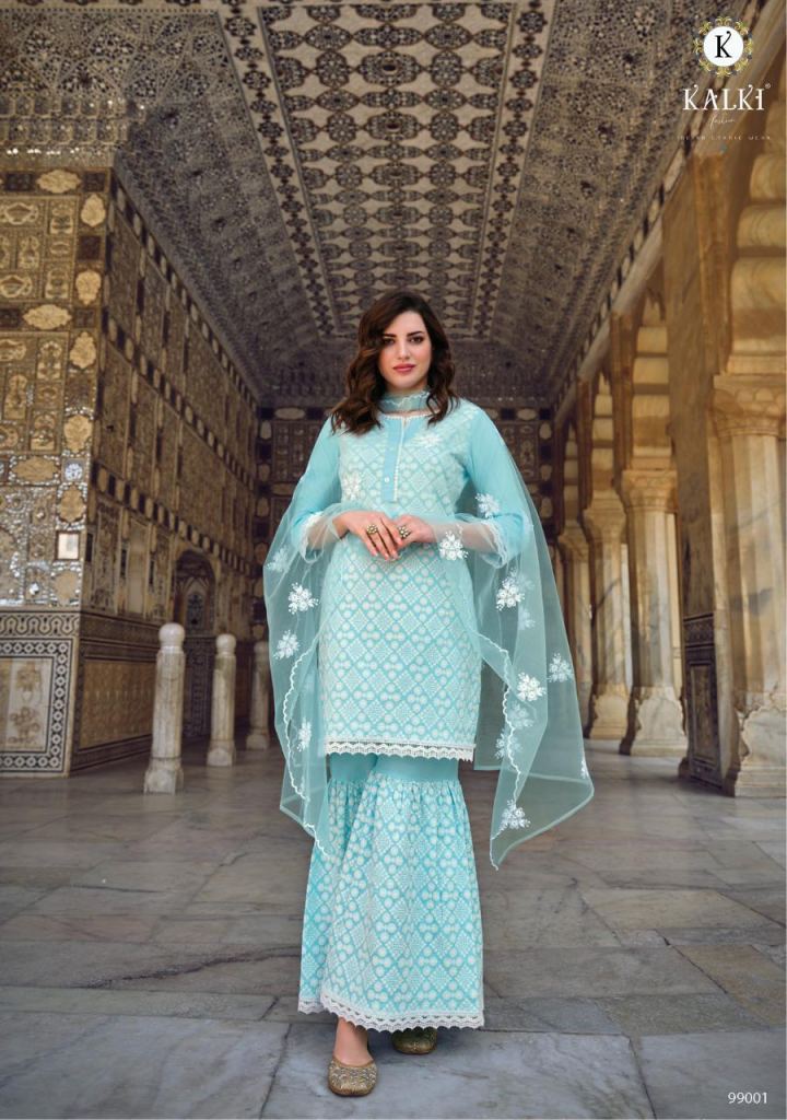 Kalki Zarbab Pure Viscose Cotton Silk Wedding Designer Readymade collection