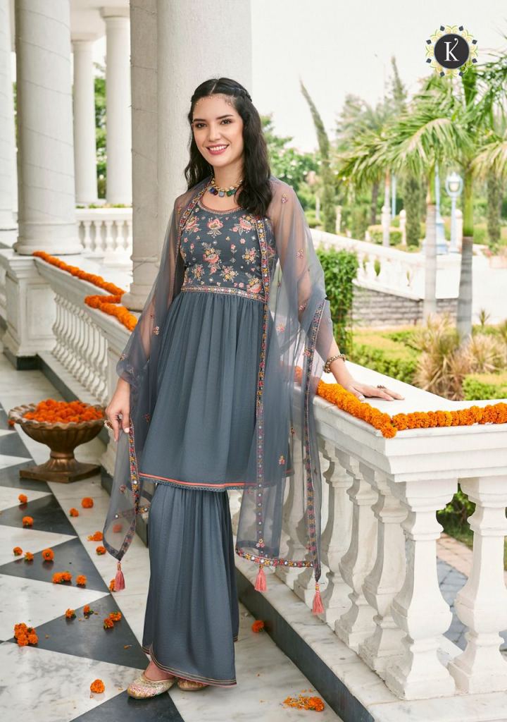 Kalki Zoya Beautiful Fancy Trending  Kurtis Sharara With Dupatta Collection