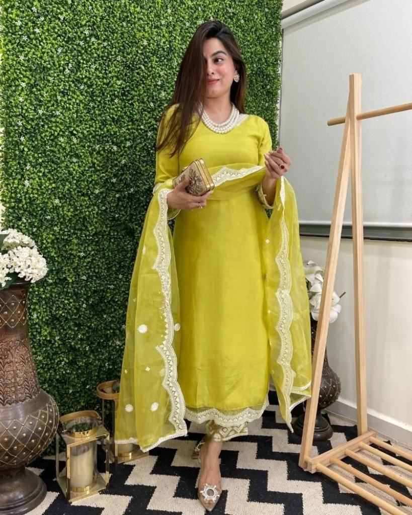 Kamya 01 Yellow Chanderi Cotton Designer Salwar Suit 