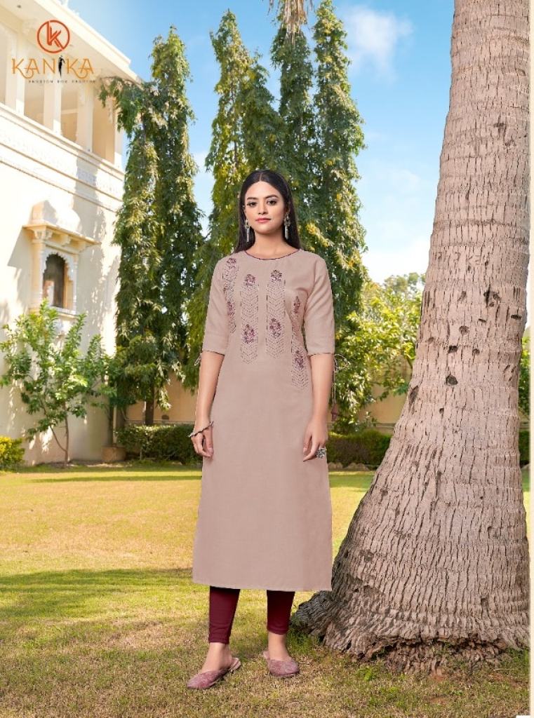 Kanika Aditi vol 11 Beautiful Silk Embroidery  Casual Kurti catalog 