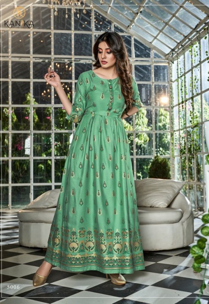 Kanika By Aarohi  Printed Long Kurtis Collection