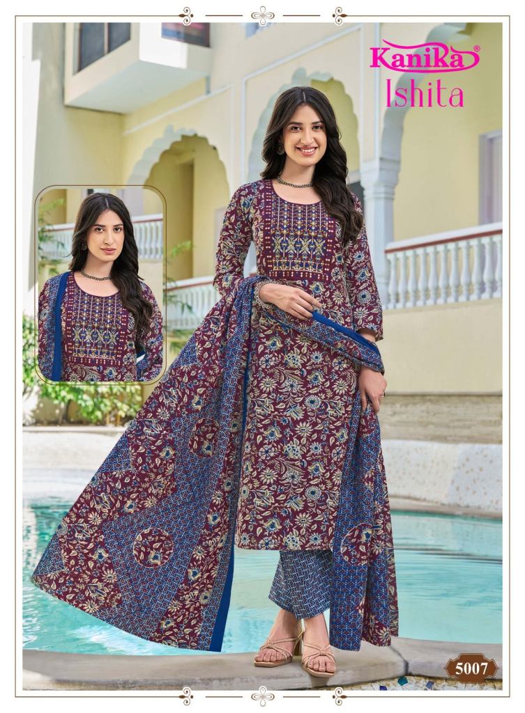 Kanika Ishita Vol 5 Printed Kurti With Bottom Dupatta