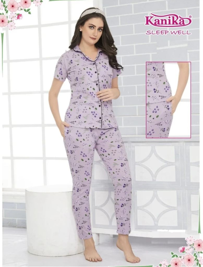 Kanika Sleep Well 601 Hoisery Soft Cotton Night Suits