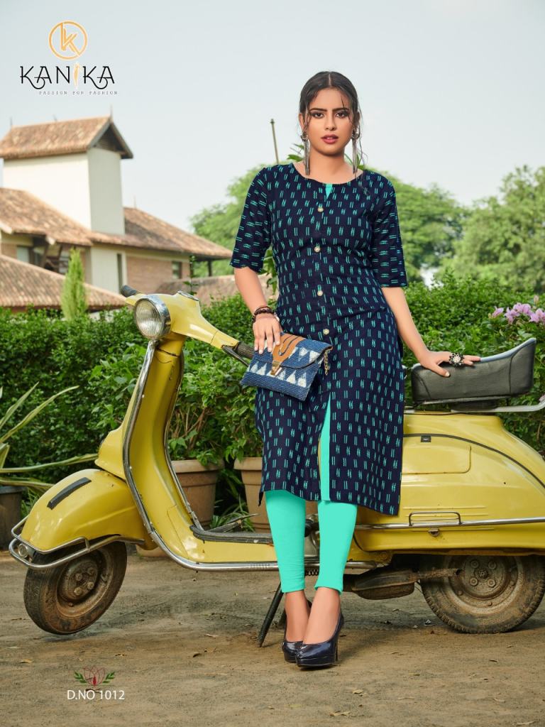 Kanika presents  Slub Ikkat vol 2 Casual Wear Kurti