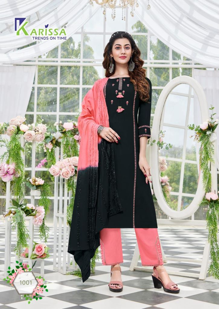 Karissa Ananya Fancy Kurti With Bottom Dupatta Collection