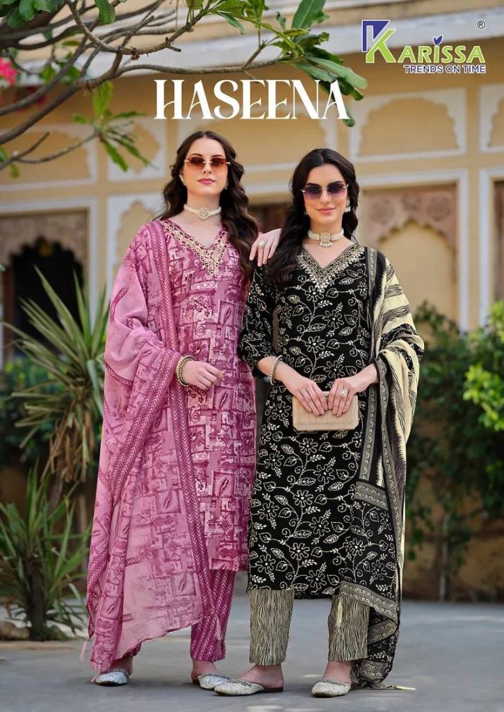 Karissa Haseena Rayon Printed Casual Wear Salwar Suit 