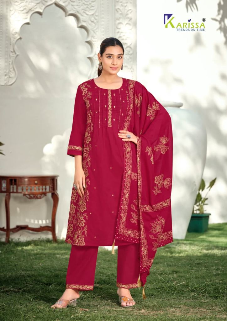 Karissa Mannat Bomaby Handworked Kurti With Bottom Dupatta