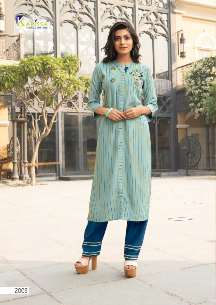 Karissa presents Revati Designer kurti  with bottom 