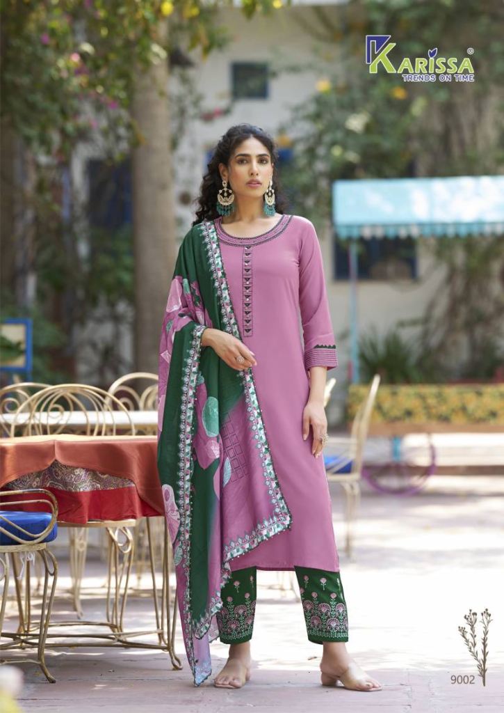 Karissa Vidisha Vol 9 Kurti Bottom With Dupatta