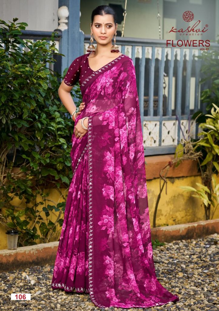 Kashvi Flowers Vol 1 Saree