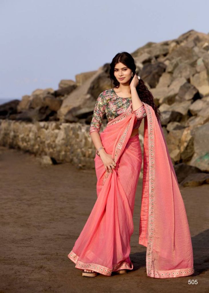 Kashvi Magnolia Vol 5 Malai Silk Saree