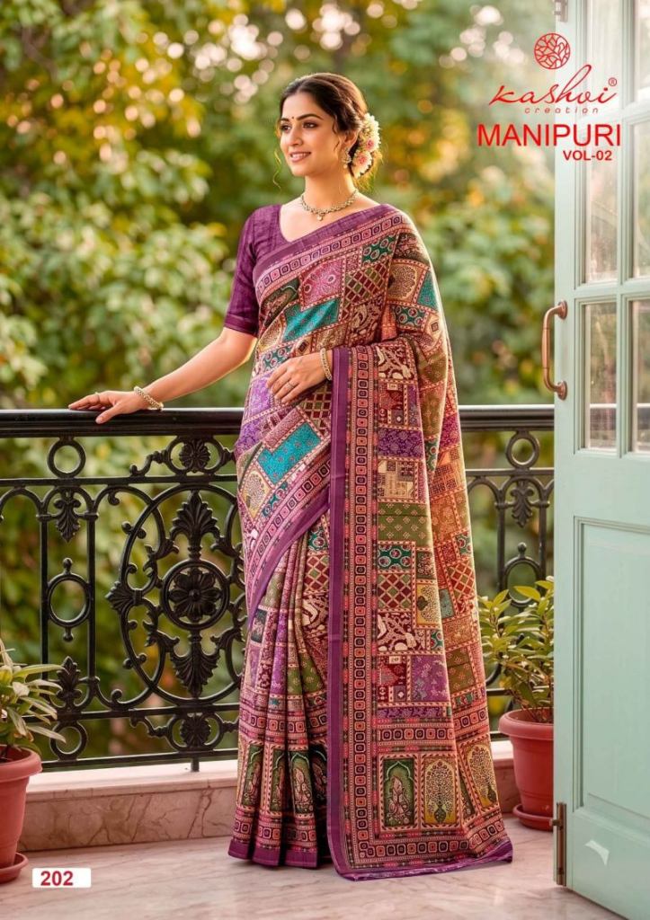 Kashvi Manipuri Vol 2 Digital Printed Saree