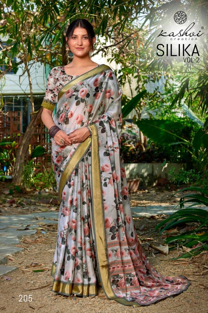 Kashvi Silika Vol 2 Digital Printed Saree