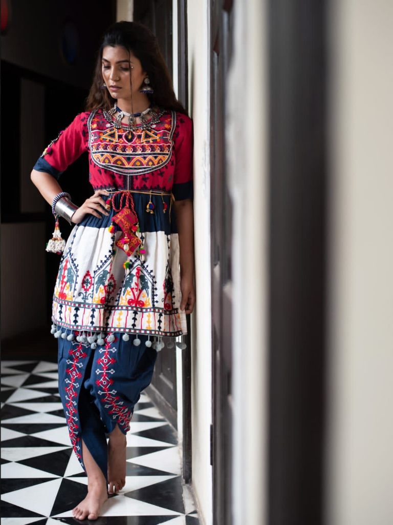 mesmora kath-putli female kedia collection designer navratri special kedia  collection wholesaler surat gujarat