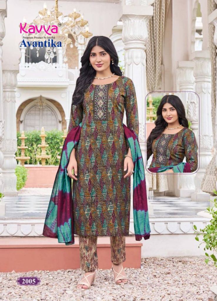 Kavya Avantika Vol 2 Kurti Bottom With Dupatta