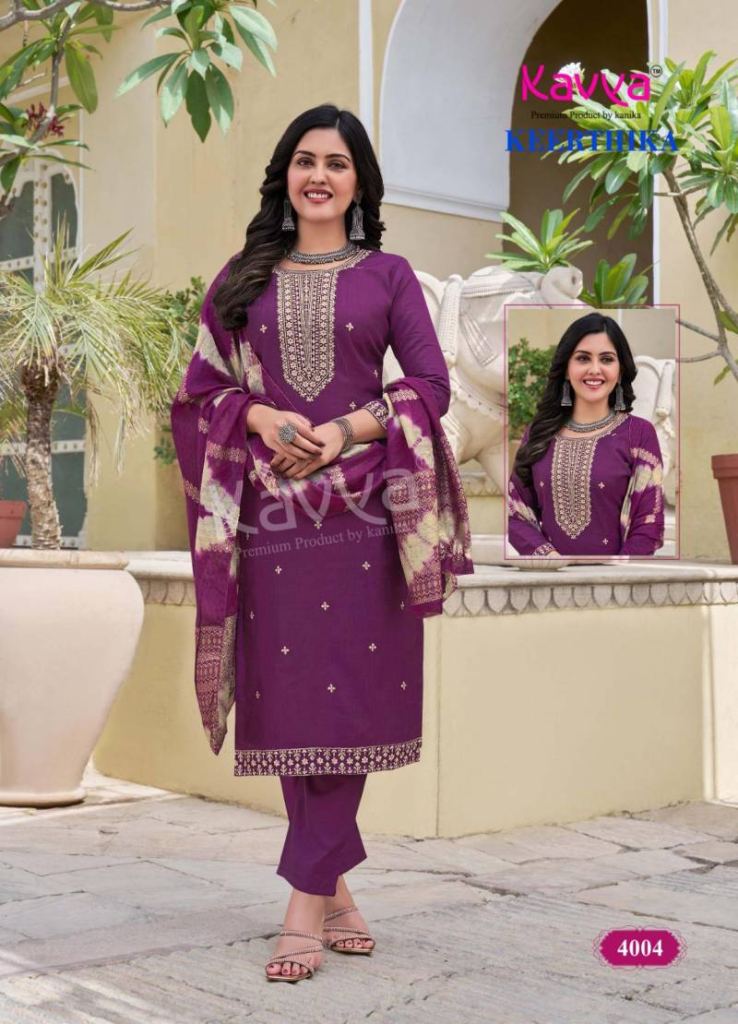 Kavya Keerthika Vol 4 Kurti Bottom With Dupatta
