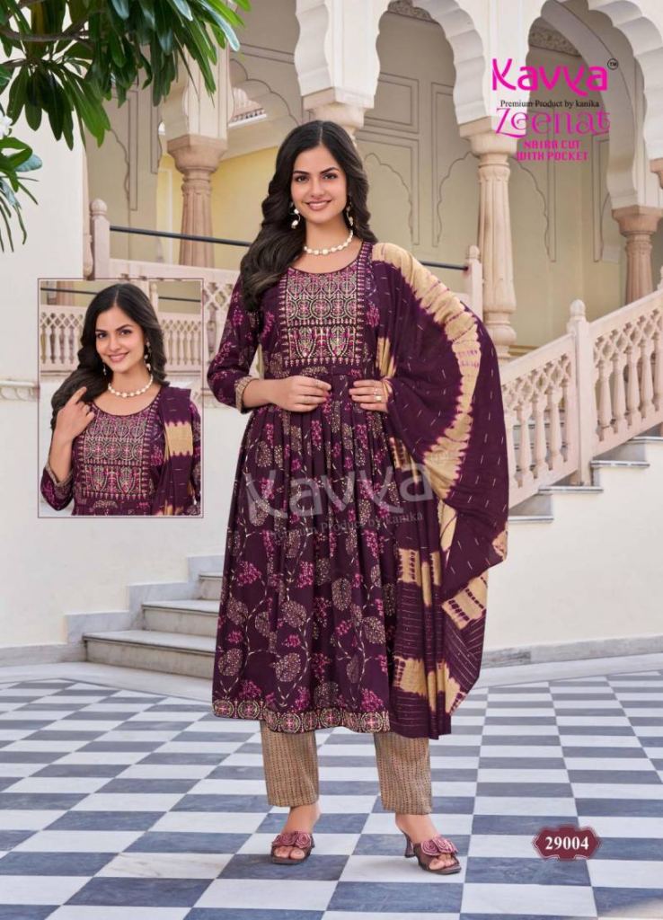 Kavya Zeenat Vol 29 Printed Kurti Bottom With Dupatta