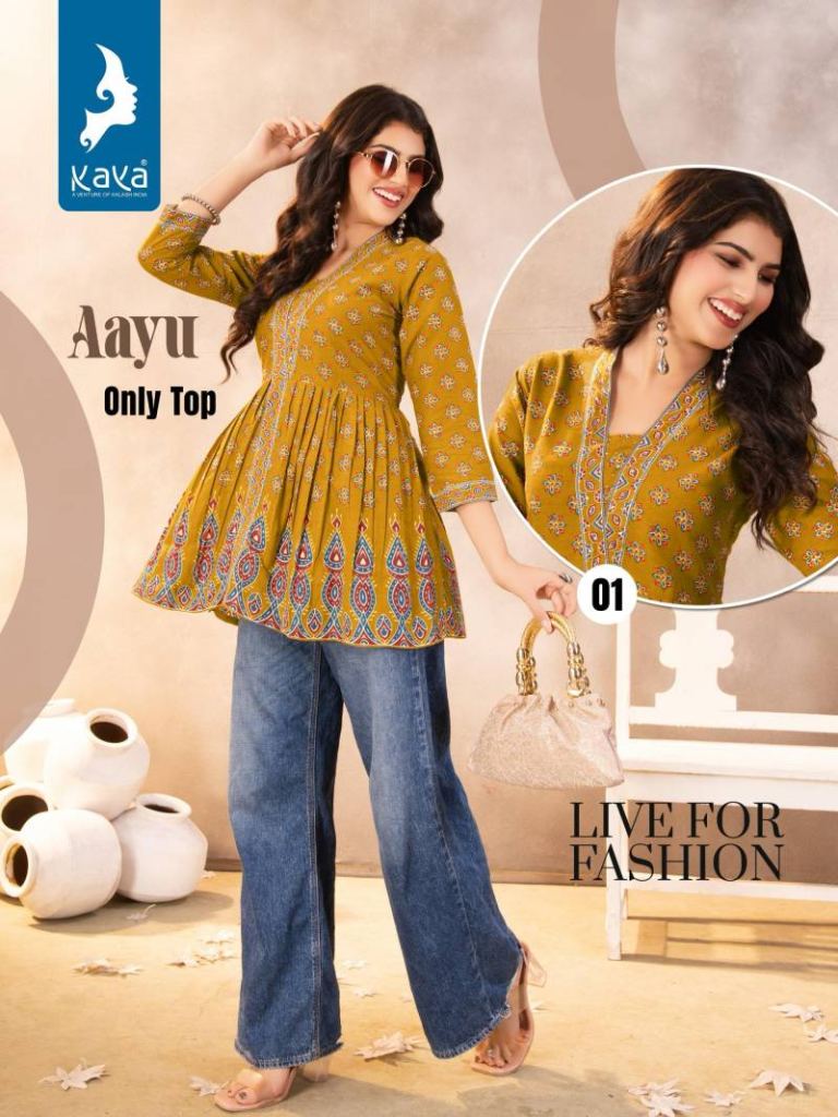 Kaya Aayu Printed Fancy Top