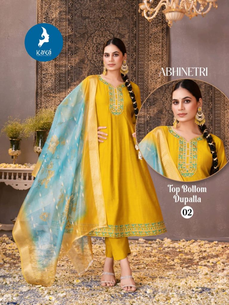 Kaya Abhinetri  Casual Wear Kurti Pant And Dupatta
