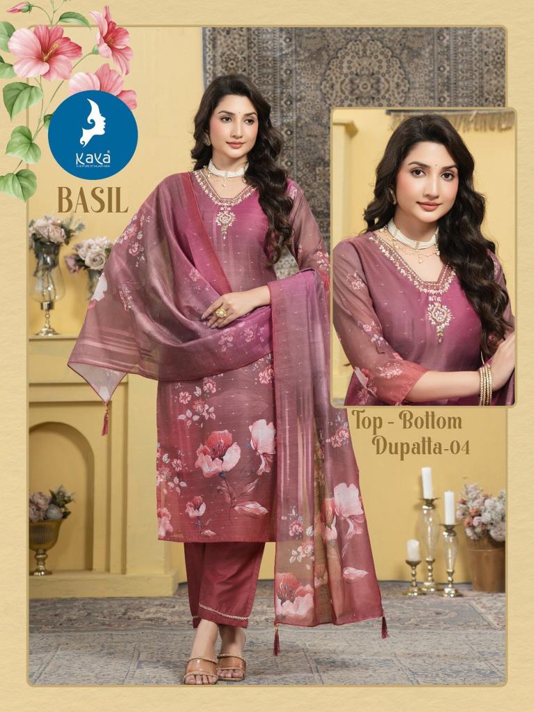 Kaya Basil Chanderi Digital Printed Kurti