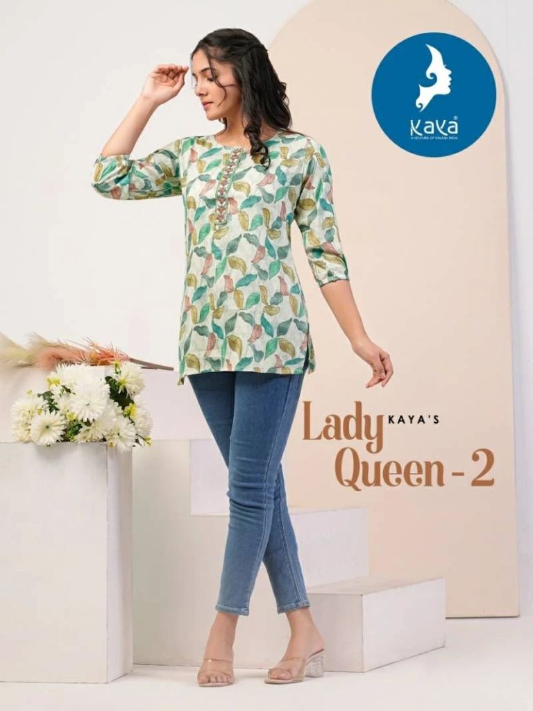 Kaya Lady Queen 2 Fancy Short Casual Top Collection
