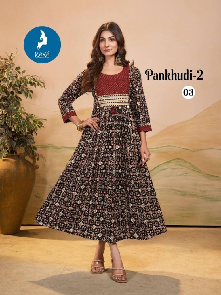 Kaya Pankhudi 2 Printed Kurti