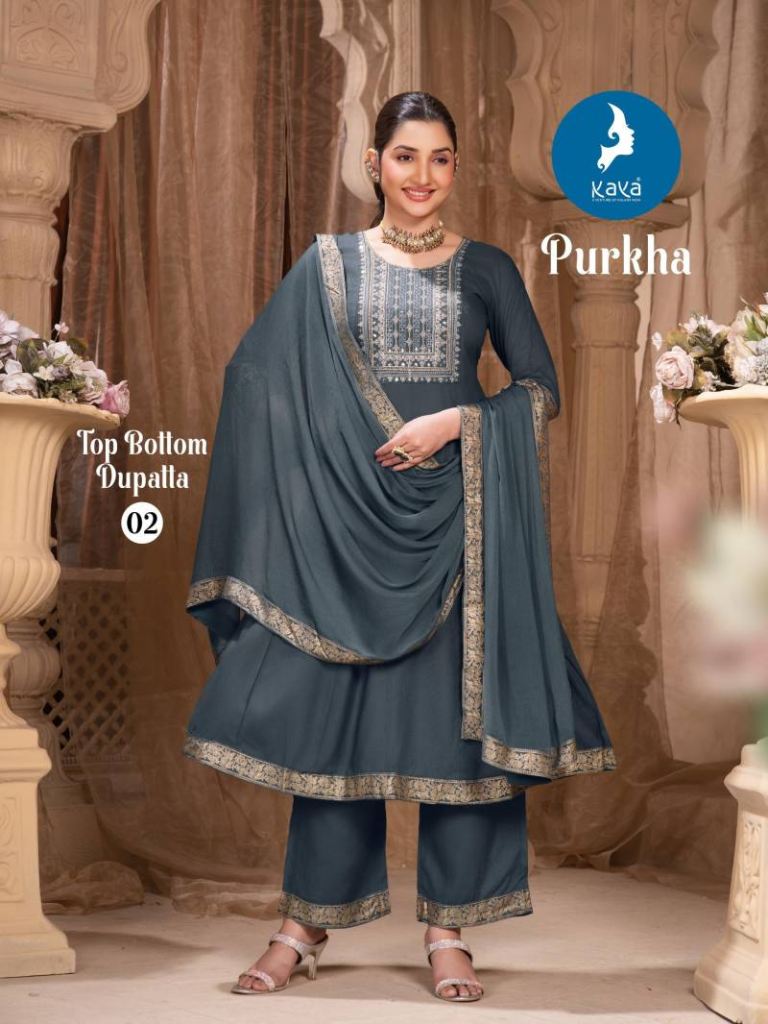 Kaya Purkha Kurti Pant With Dupatta 