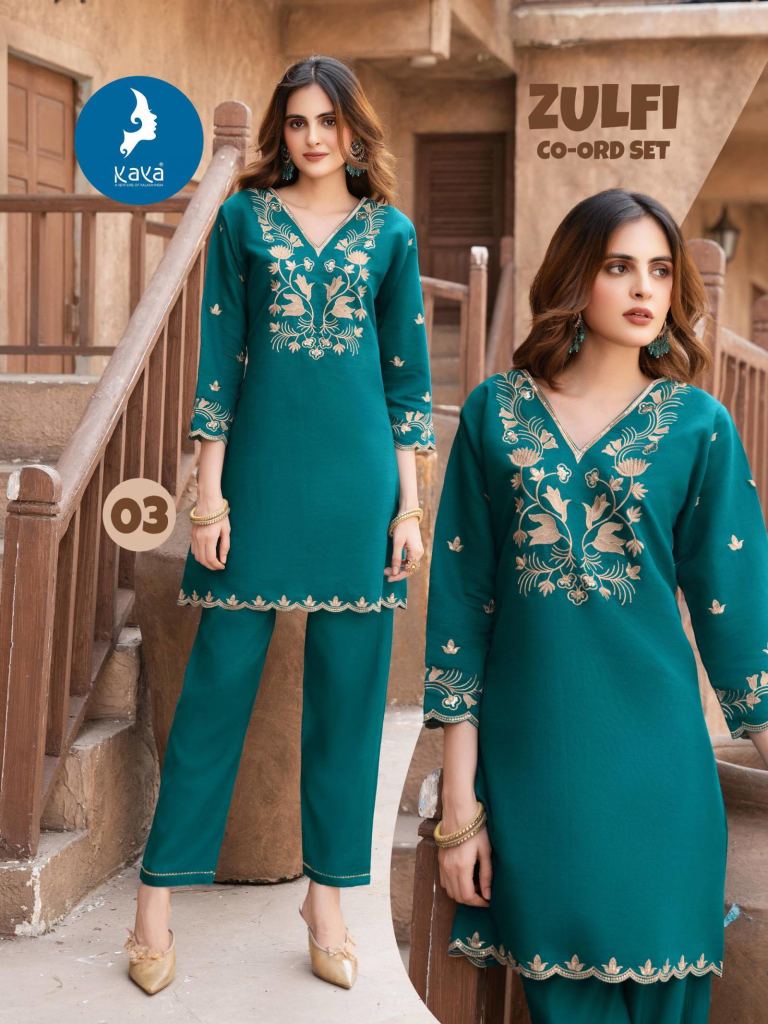 Kaya Zulfi Co Ord Set Party Wear 