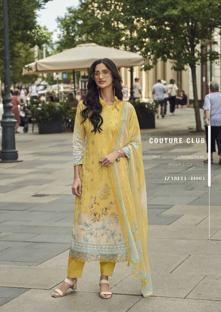 Kesar Izabell Linen Digital Printed Dress Material