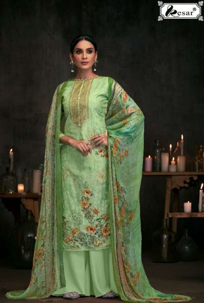 Kesar presents Lrina  Dress Material Collection