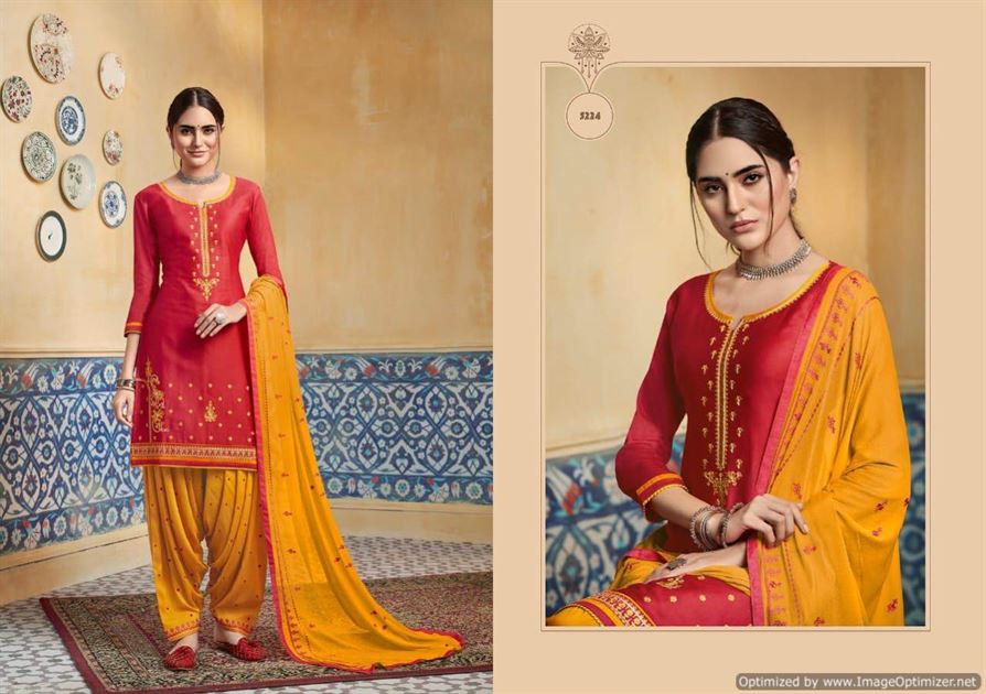 patiala dress materials