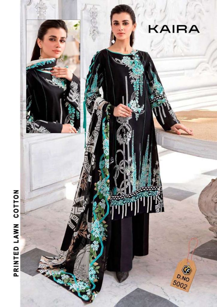 Keval Fab Kaira Vol 5 Luxury lawn cotton  Buy  Karachi Cotton Dress Material wholesale
