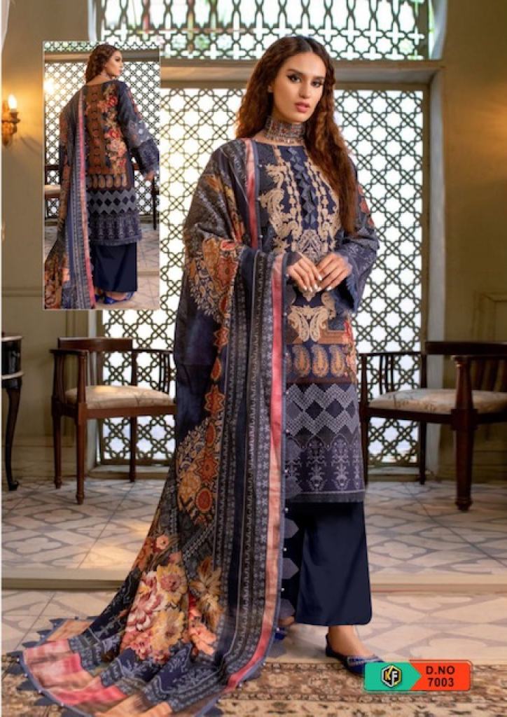 Keval Fab Sobia Nazir Luxury Vol 7 Designer Lawn Cotton Printed Material Collection