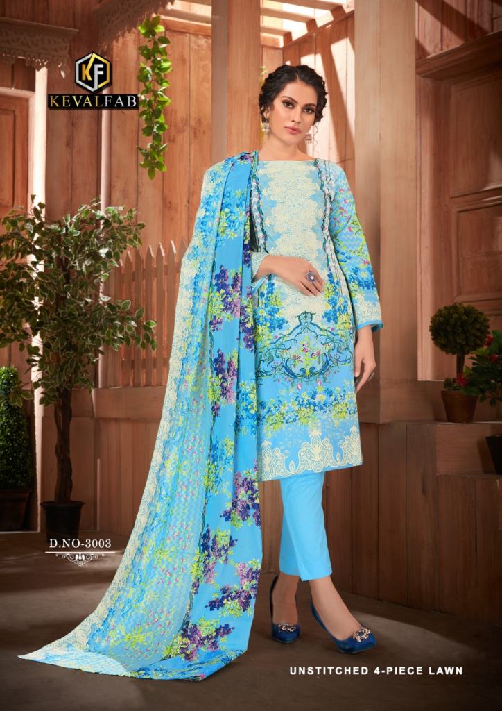 Keval Fab presents  Sobia Nazir luxury  vol 3  Cotton Dress Materials 