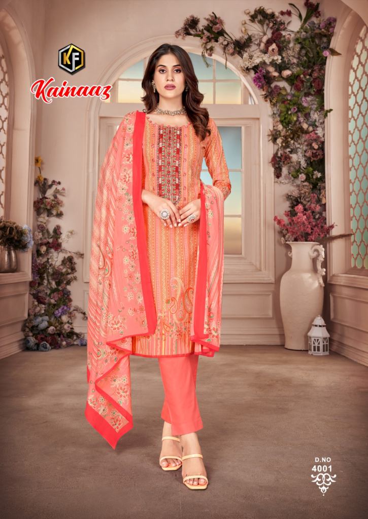 Keval Kainaaz Luxury Vol 4 Karachi Cotton Printed Dress Materials