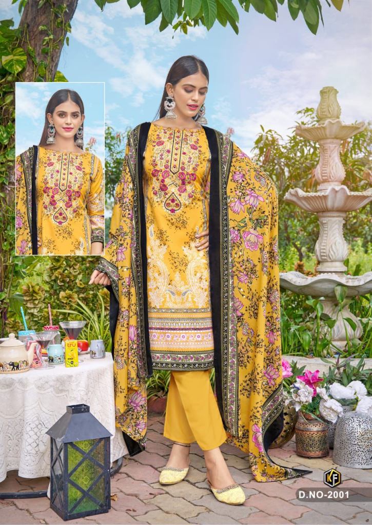 Keval M Prints Vol 2 Embroidered Work Dress Material