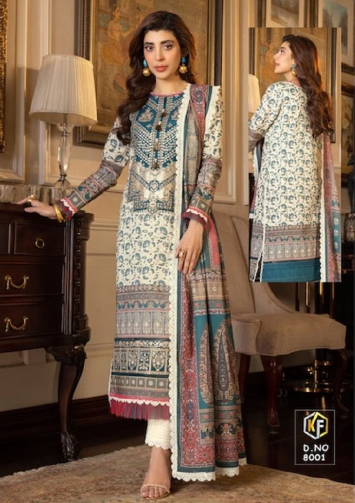 Keval Sobia Nazir Luxury Vol 8 Karachi Printed Dress Material Collection