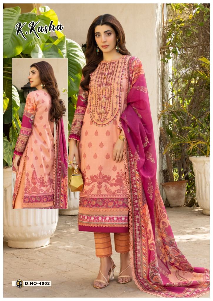 Keval k Kasha Vol 4 Daily Wear Karachi Cotton Dress Material Collection