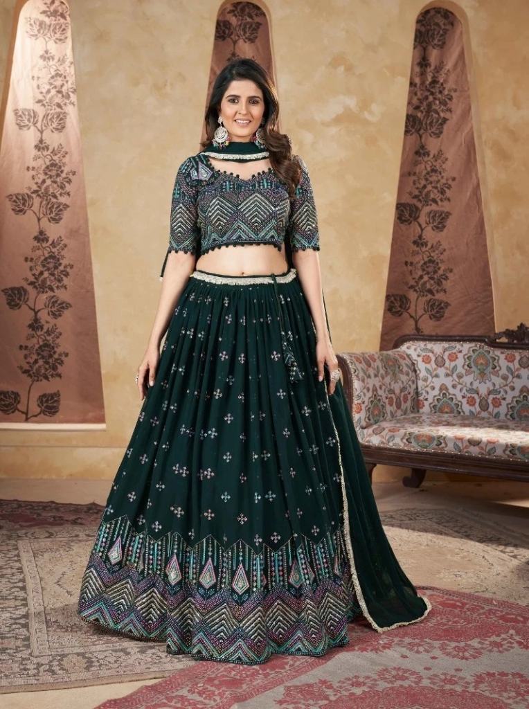 Kf Girly Vol 29 Georgette Embroidery Sequence Lehenga Choli 