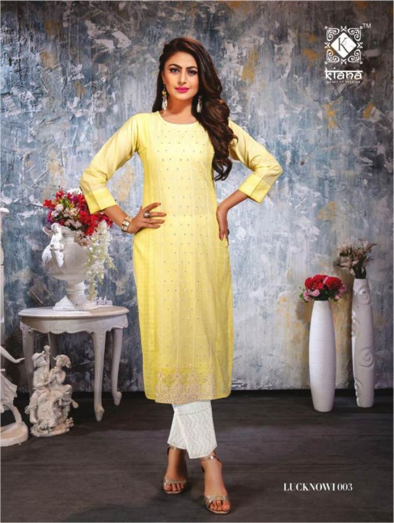 Kiana presents  Lucknowi  Kurti With Bottom